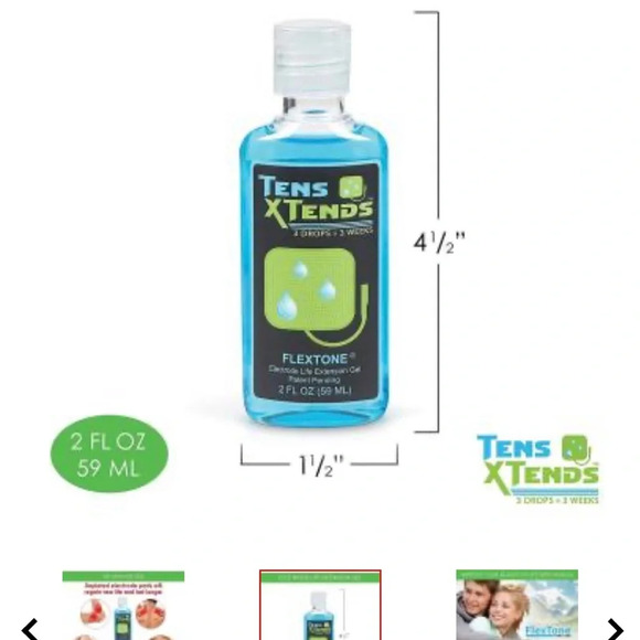 TensXtends Conductive Adhesive Gel for‎ Tens Pads - Patented Formula NEW SEALED - Picture 8 of 9